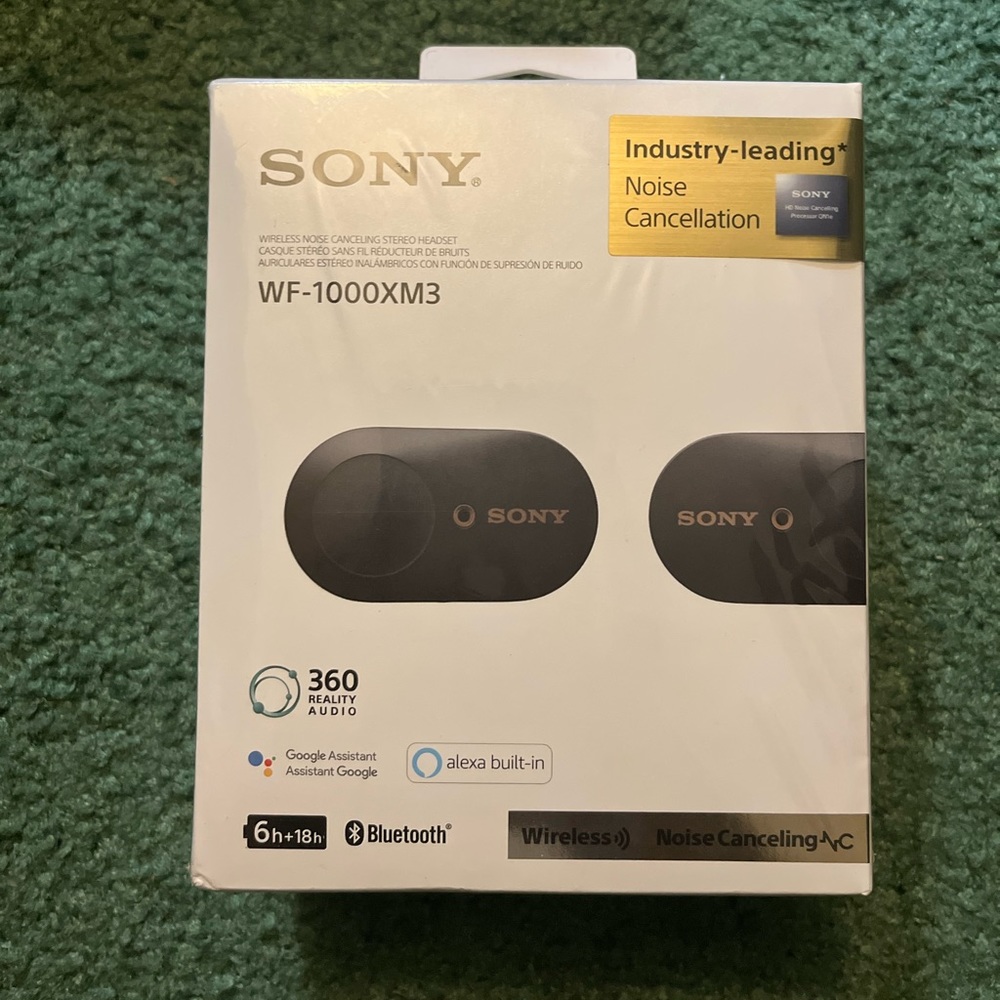 Sony wireless Bluetooth headphones.